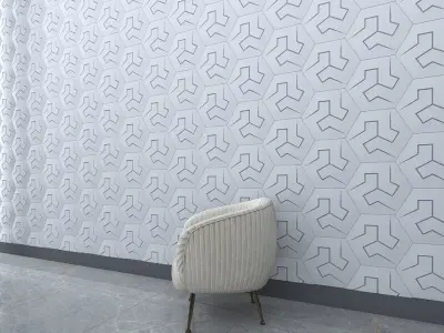 3d wall panel Low-poly 3D model get