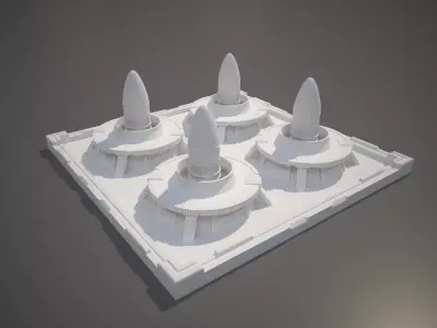 Miniature Nuclear Arsenal Hangar 3D print model