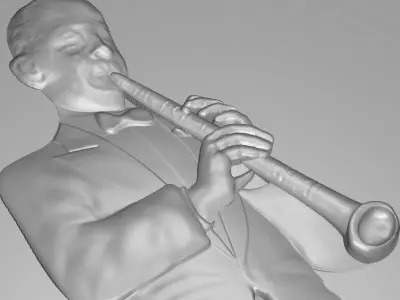 Clarinet Player Free 3D print model