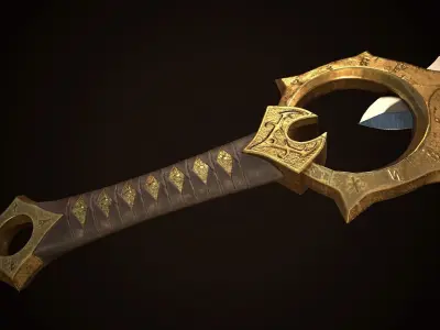 Sword 01 Low-poly 3D model