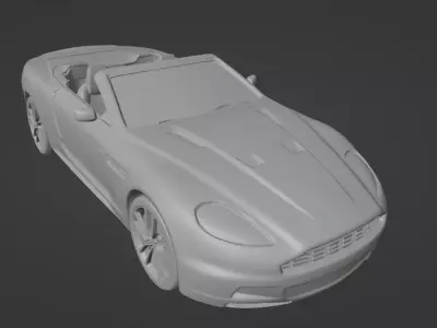 SUPER CAR - ASTON MARTIN DBS - 3D Printable Car 3D print model