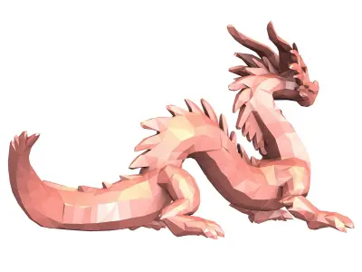 Dragon Low Poly 3D model purchase