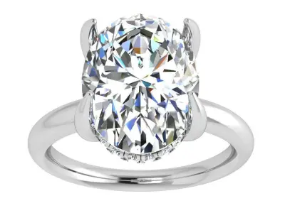 Oval Cut Ring 4248 3D print model