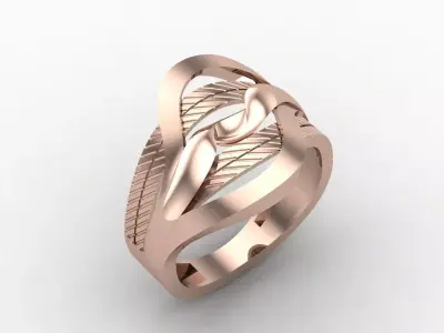 Plain Ring Women Ready STL 3DM Models Womens Rings 3D models 3D print model 7