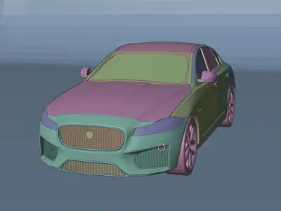 Jaguar XF 2016 3D model