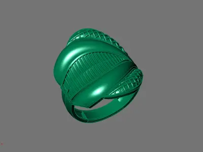 Women Ring Plain Ring Ready STL 3DM Models Womens Rings 3D print model 33