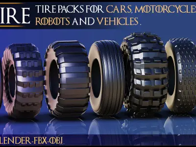 Tire-50 Tire-Car Tire-Vehicle -Transportation-Automotive-Vol 01 3D model