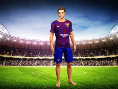 Cristiano Ronaldo 3D model