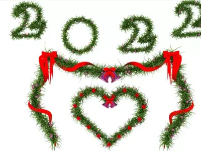 Christmas Wreath 3D model