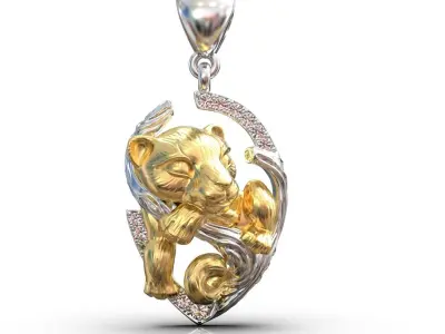 pendant Magerit puma 3D print model