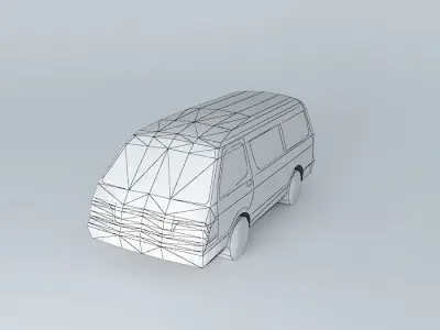 Toyota Hiace at Tokyo, Japan Free 3D model
