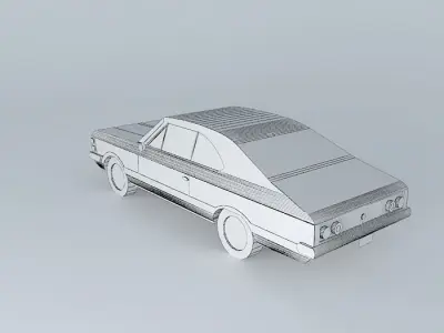 Chevrolet Opala ss 1976 Free 3D model