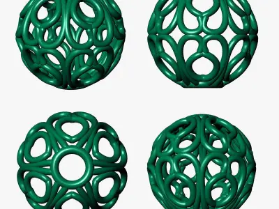 spherical beads 3D print model get