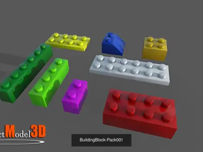 Toy Building Pack-Version 001 3D Model Collection