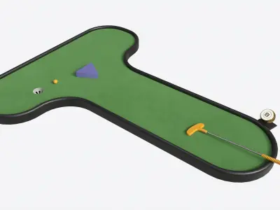 Miniature Golf Course 08 3D model