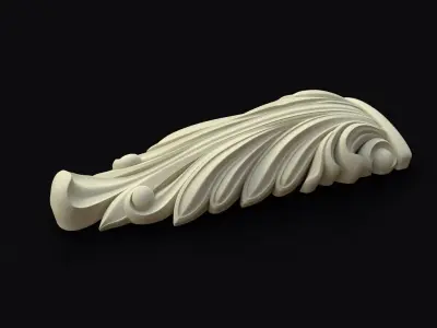 Central decor ornament for furniture 3D model 513