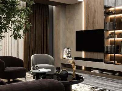 livingroom design 3D model