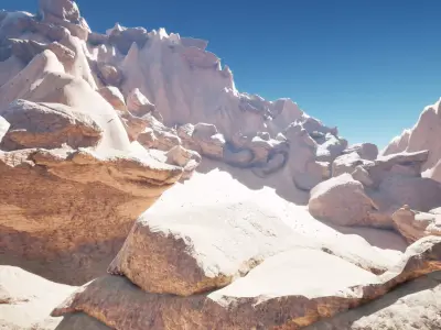 Ancient weathered rock set Free low-poly 3D model