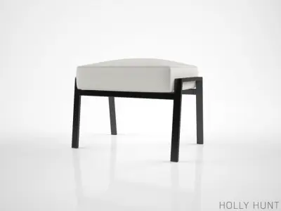 Holly Hunt Stilt Coupe Ottoman 3D model