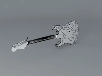 Eddie Van Halens Frankenstrat guitar Free 3D model