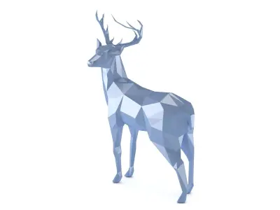 Low Poly Deer 3D model