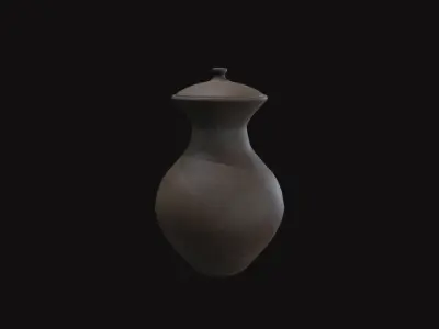 Vase V04 Low-poly 3D model