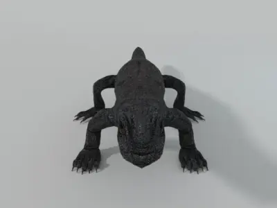 Komodo Dragon Low-poly 3D model