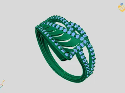 Women Ring 3DM Womens Ring 3d models 3D print model 3D print model 67