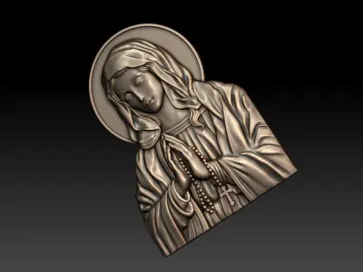 Virgin Mary 12 3D print model