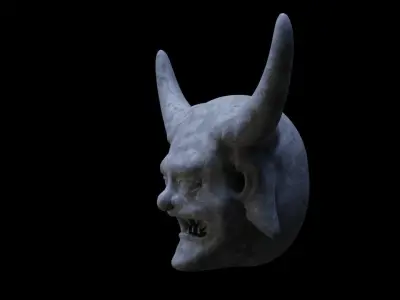 Demon Head Low-poly 3D model purchase