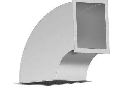 HVAC Square Elbow Duct 3D print model