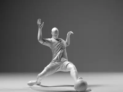 Footballer 04 Sledgestrike 01 Stl 3D print model