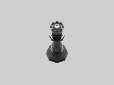 Queen Chess Coin 3D print model