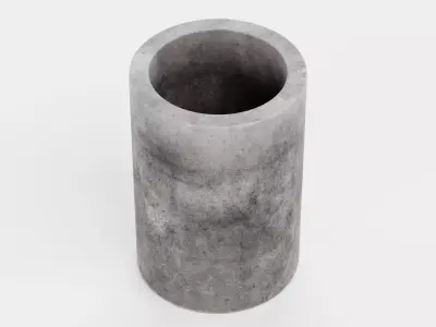 -Concrete Flower Pot V7- 3D model