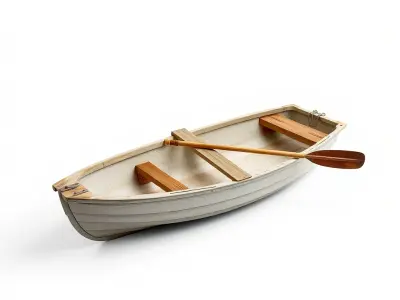 Rowboat Coastal Design model pack Low-poly 3D model