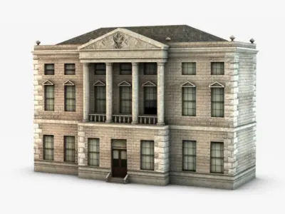 Castle ward house 3D model