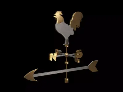 Vane - weather sign Low-poly 3D model