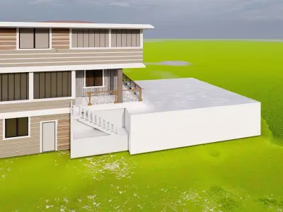 modern villa 3D model