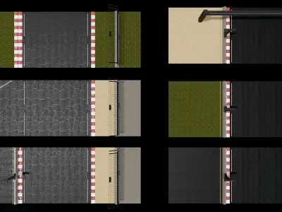 Asset Race Track  Low-poly 3D model