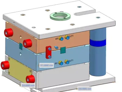 Plastic Mold TAIL LAMP  INNER SCREEN STOP 3D print model