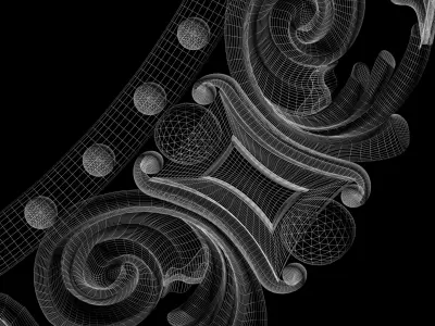 Frame for painting mirror for CNC milling 3D print model 3D print model