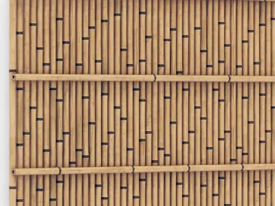 Bamboo thin branch decor n25 3D model