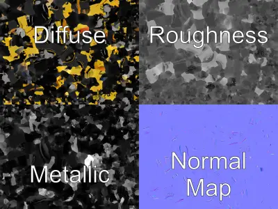 Formula  Vehicle Bright Yellow Black model pack Low-poly 3D model