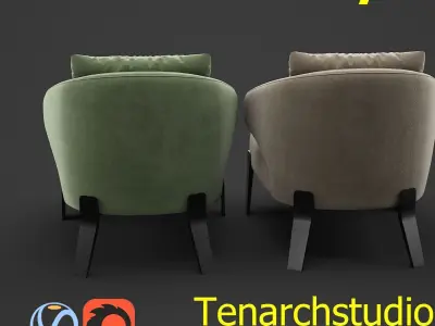 Tenarchstudio Armchair render ready  3D model
