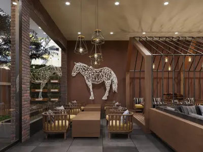 Coffee full sence - max 2016 - corona 3 3D model