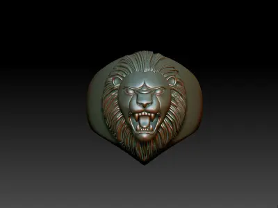 Lion Ring 3D model
