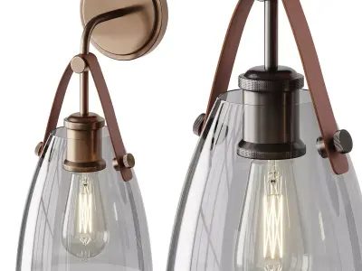 Glass and Leather 3D model