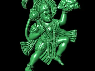 Hanuman pendant 3D print model