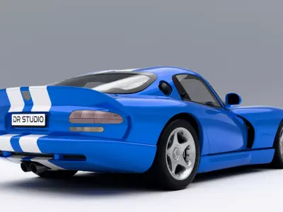 Dodge Viper GTS Low-poly 3D model purchase
