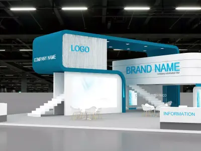 3d model Exhibition Booth 3D model order